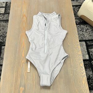 SKIMS Gray Women Swim One Piece